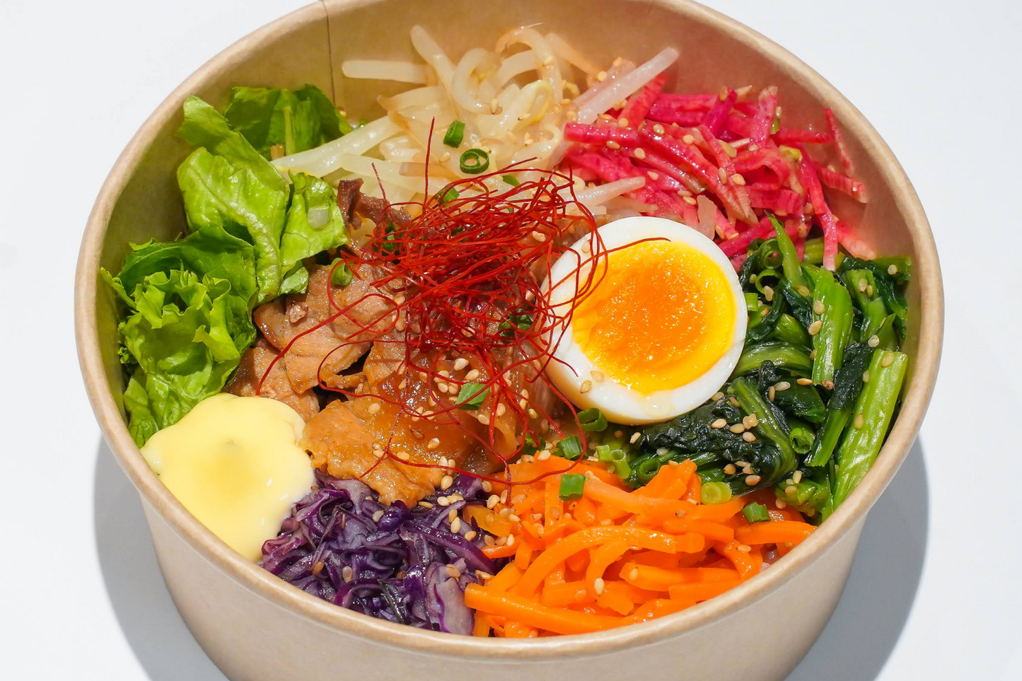 自家製ナムルとプルコギのビビンバ弁当
